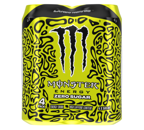 Monster Lando Norris Zero Sugar Energy Drink 500ml – 4 Pack